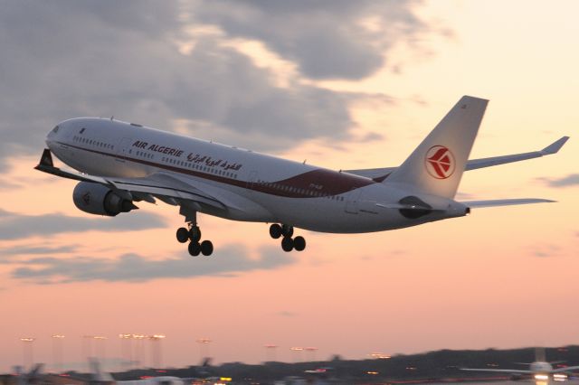 Airbus A330-200 (7T-VJX) - Off to Algier in a beautiful summer evening setting.