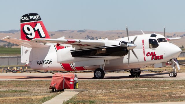 MARSH Turbo Tracker (N428DF) - Tanker 91 based in Ukiah gets ready to roll out of the pit at PRB.