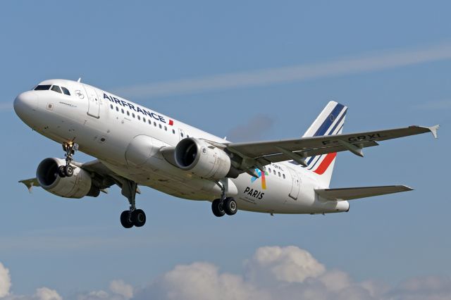 Airbus A319 (F-GRXL) - AFR1669 hoping for the 2024 Olympics departing to Paris.
