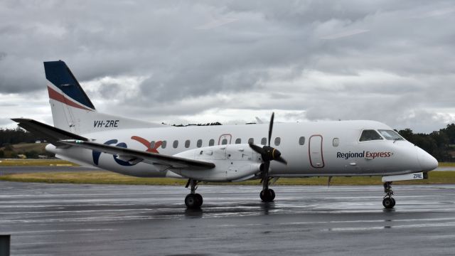 Saab 340 (VH-ZRE) - Regional Express SAAB 340B VH-ZRE (msn 391) at Wynyard Airport Tasmania, 5 March 2020.