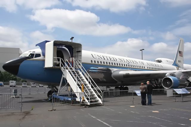 Boeing 707-300 (N86970) - 707 - Air Force One display in the museums Boeing BFI