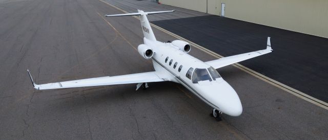 Cessna Citation CJ1 (N525HV) - A Cessna 525, recently modified by Tamarack Aerospace Group, sits on the ramp waiting to return to its owner. 