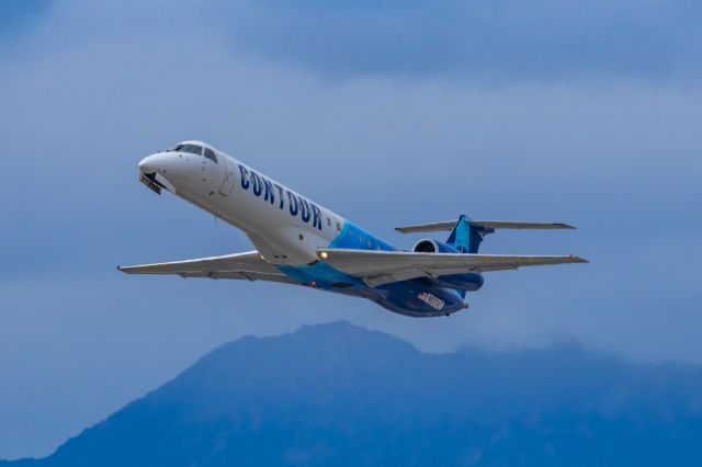 Embraer ERJ-135 (N800AE) - A Contour Airlines ERJ135 taking off from PHX on 2/13/23, the busiest day in PHX history, during the Super Bowl rush. Taken with a Canon R7 and Canon EF 100-400 II L lens.