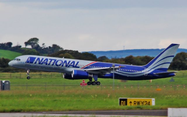 Boeing 757-200 (N176CA) - national b757-2 n176ca dep shannon 19/9/15.