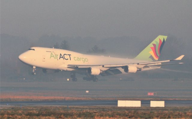 Boeing 747-400 (TC-ACG) - AirAct cargo b747-481(bdsf) tc-acg landing at shannon 7/1/21.