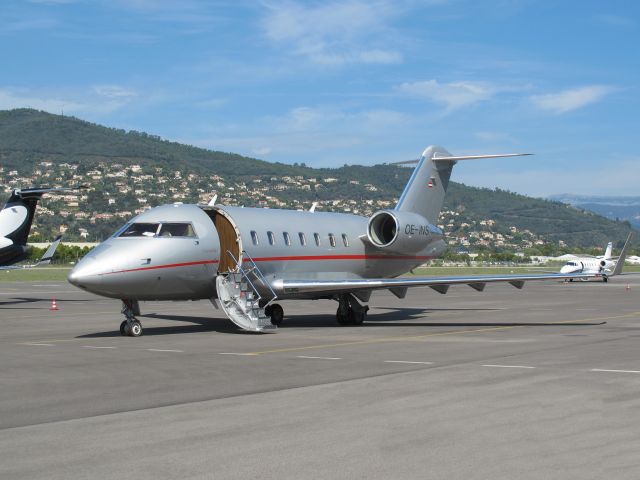 Canadair Challenger (OE-INS) - At Cannes, France.