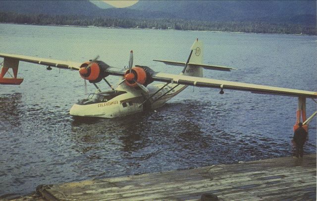 Canadair CL-1 Catalina (N4753C) - scanned from postcardbr /Alaska Airlines