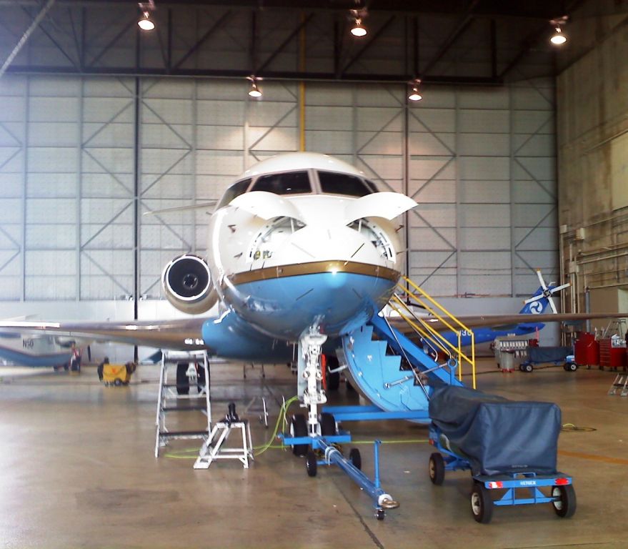 Bombardier Global 5000 (N47) - FAA Aircraft In Their William J. Hughes Technical Center Hanger