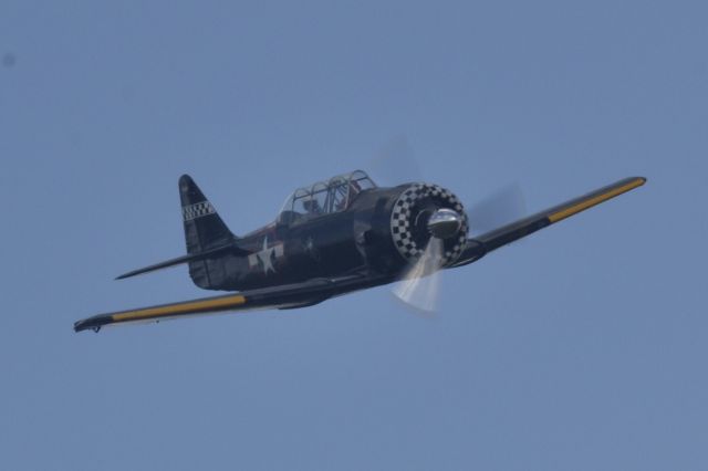 North American T-6 Texan (AMU1467) - T-6 flies over Leeward Air Ranch FD04 Warbird Round Up on 27 January 2024. 