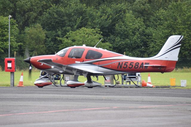 Cirrus SR22 Turbo (N558AW) - This Cirrus staged through Weston Airport, Dublin on its delivery flight from Duluth, MN to South Africa. July 1st 2017.