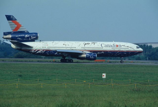 McDonnell Douglas DC-10 (C-FCRE) - Departure at Narita Intl Airport Rwy16R on 1996/08/04