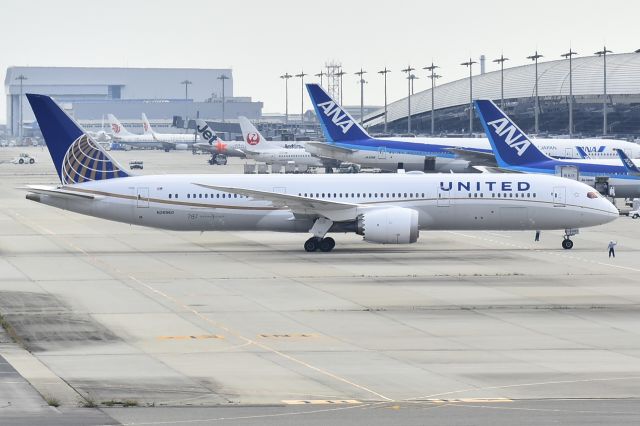 Boeing 787-9 Dreamliner (N26960) - As ship change of UA B788 of Kansai-San Francisco line, B789 was flying.