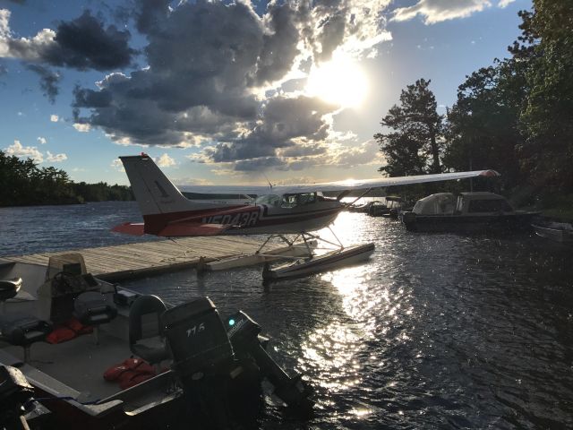 Cessna Skyhawk (N5043R) - Up on Crane Lake in Northern Minnesota in early July. Taken on my iPhone 7.