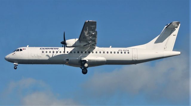 ATR ATR-72 (ZS-XZA) - Santa Maria Island International Airport - LPAZ, Azores. October 8, 2021.