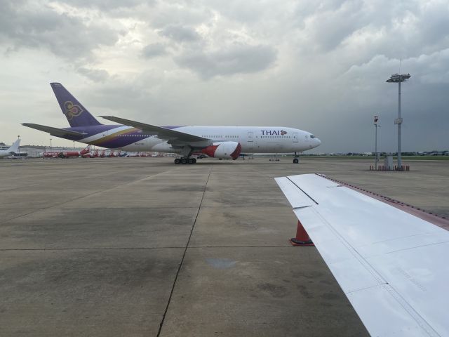 Boeing 777 (HS-TJD) - 22--JUN-2021. A lot of aircraft on storage during Corona.