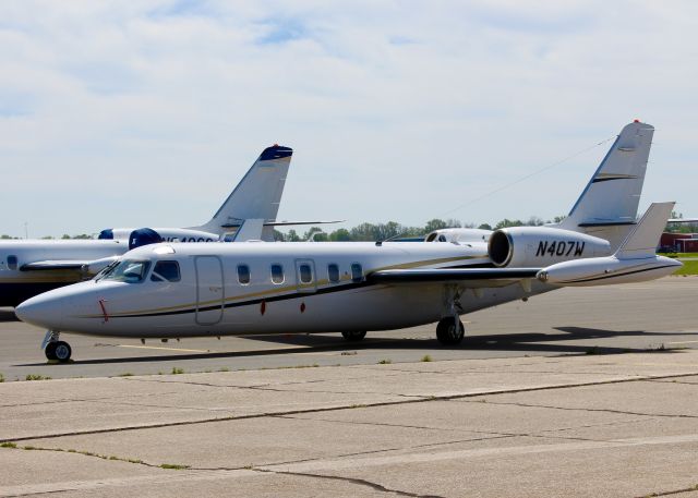 IAI 1124 Westwind (N407W) - At Downtown Shreveport.  Year:1984  - Model:1124A