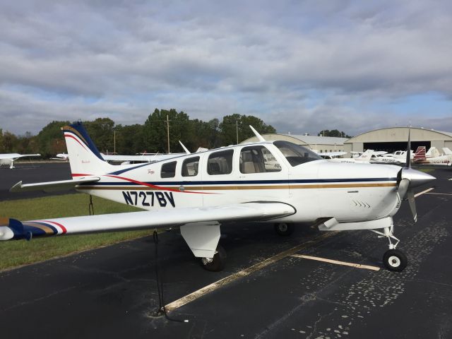 Beechcraft Bonanza (36) (N727BV) - On the ramp at Madison, MS