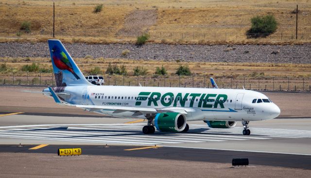 Airbus A320neo (N317FR) - Spotted at KPHX on June 15, 2020