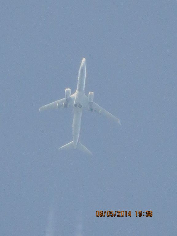 Boeing 737-800 (N951AA) - American Airlines flight 75 from IAD to LAX over Southeastern KS (78KS) at 38k feet.