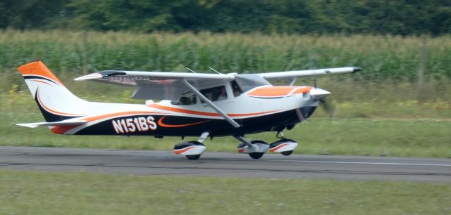 Cessna Skylane (N151BS) - Shown departing is this 2001 Cessna 182S Skylane at the Wings and Wheels Event in the Summer of 2023.