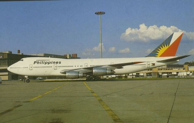 Boeing 747-200 (N742PR) - scanned from postcardbr /phillipines 