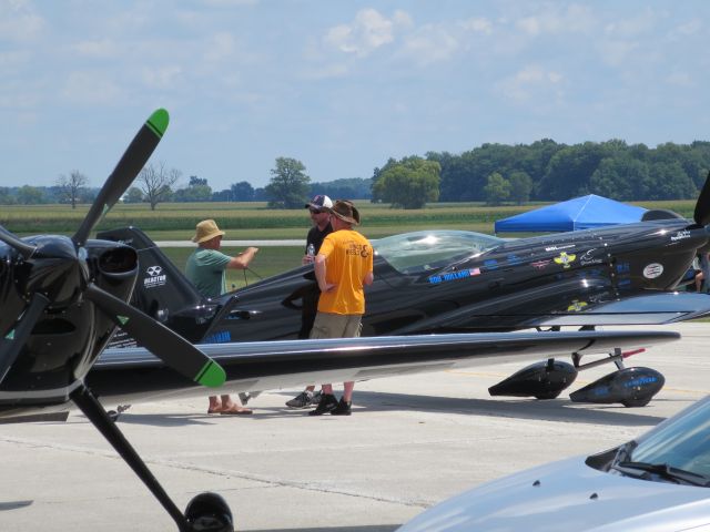 EXTRA EA-300 (N540JH) - Rob Hollands MXS-RH after flight at Kokomo Airshow 2016