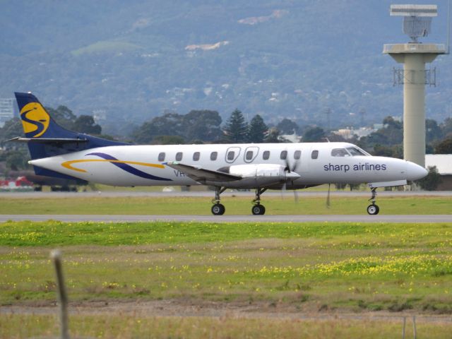 Fairchild Dornier SA-227DC Metro (VH-HWR) - On taxi-way heading for take off on runway 05. Thursday 12th July 2012.