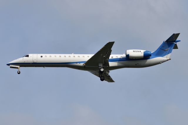 Embraer ERJ-145 (N15VA) - Victory Air entire fleet of ten aircraft arrived Friday morning 08-11-23 23-R bringing Gallagher Motor Sports racing team members into IND for the Brickyard Race. Front Runner call sign. N15VA - N25VA - N43VA - N46VA - N47VA - N49VA - N67VA - N70VA - N87VA - N92VA.