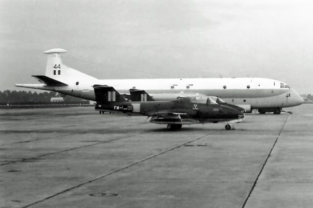 XV244 — - BAE Nimrod MK1  XV244 Butterworth (WMKB)plus two Canadair CL-14G-5 Tutor know in the Rmaf as Tebuan mid 1970s.