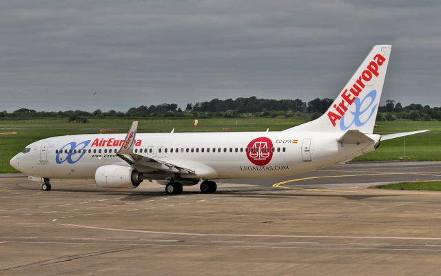 Boeing 737-800 (EC-LPR) - AIR EUROPA B737-8 EC-LPR DEP SHANNON 13/6/15.