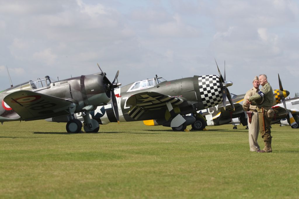 — — - A great line up of Warbirds,seen at the Flying Legends 2011.