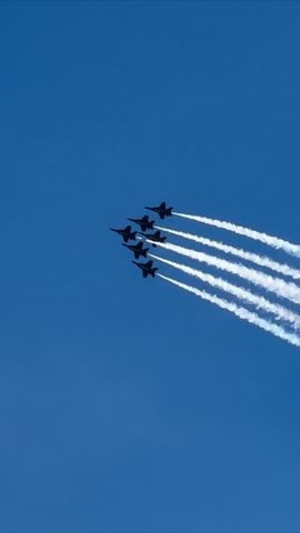 BAW6 — - Blue angles fly over Miramar Ca