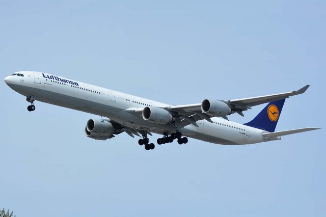 Airbus A340-600 (D-AIHW) - Lufthansa Airbus A340-600 D-AIHW at LAX on May 3, 2016. 