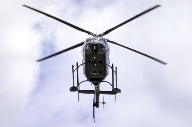 Bell 407 (N620DE) - Bell 407 over Livermore Municipal Airport (CA). February 2021.