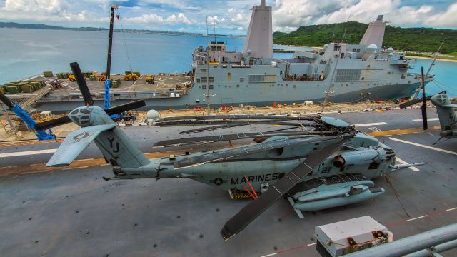 16-1262 — - 161262 Sikorsky CH-53E Super Stallion C/N 65-434 Marine Heavy Helicopter Squadron 465 (HMH-465) YJ - USS New Orleans (LPD-18)br /br /Naval Base White Beach - Navy MWR Okinawabr /USS America (LHA-6)br /Photo: MEDelCorobr /June 8, 2021br /TDelCoro