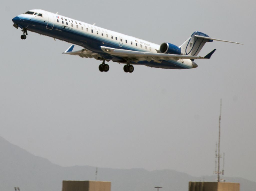 N749SK — - Take off on a very hot day.