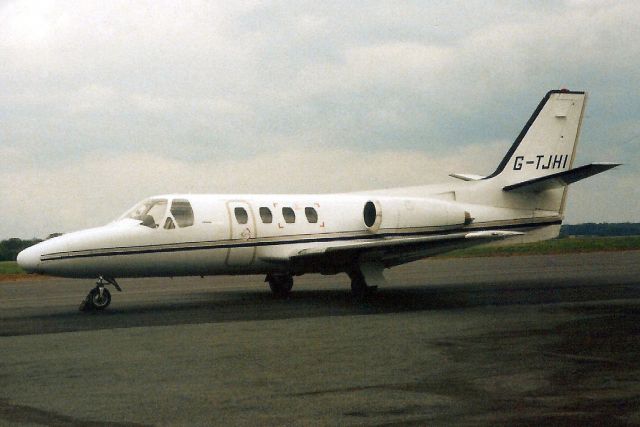 Cessna 500 Citation 1 (G-TJHI) - Seen here in May-96.br /br /Reregistered N354RC 4-Aug-00,br /then N694LM 3-Mar-03,br /then HL8037 27-Apr-15.