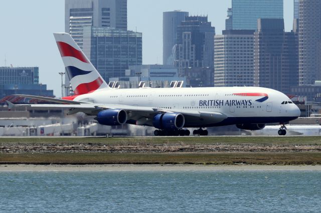 Airbus A380-800 (G-XLEI) - 'Speedbird 29 Golf Super' landing on 4R