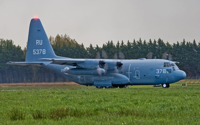 Lockheed C-130 Hercules (16-5378) - us navy c-130t 165378 vr-55 ready for dep from shannon.