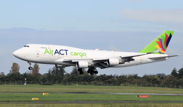 Boeing 747-400 (TC-ACG) - airact cargo b747-481(bdsf) tc-acg landing at shannon from istanbul 16/9/20.