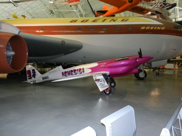 NEMESIS NXT (N333XT) - N333XT On Display, N70700, A Boeing Dash 80, Which Eventually Led To The Creation Of The Boeing B707, Sits On Display Right Next To Her, This Picture Shows How Big These Planes Really Are!