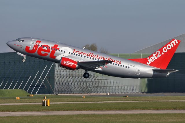 BOEING 737-300 (G-CELF) - EXS803 departing to Barcelona