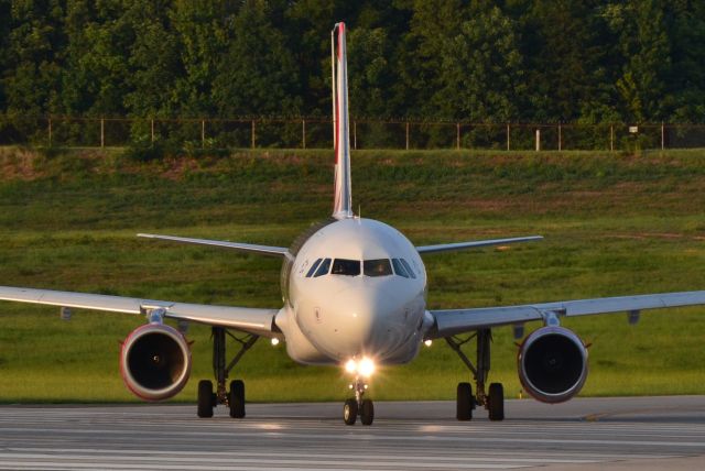 Airbus A319 (C-GBIN) - Diverted to CLT due to weather. Runway 18C - 8/25/16 