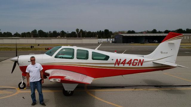 Beechcraft Bonanza (33) (N44GN) - Bonanza N44GN at Fullerton Airport, CA (KFUL)