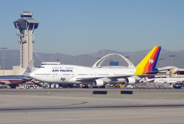 Boeing 747-400 (DQ-FJL) - LOS ANGELES, CA. USA-DECEMBER 28, 2011: Seen on the ground at LAX.