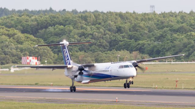 de Havilland Dash 8-400 (JA850A) - ANA Wings - AKX / Bombardier DHC-8-402Q Dash 8 [DH8D]br /Jun.11.2017 New Chitose Airport [CTS/RJCC] JAPAN