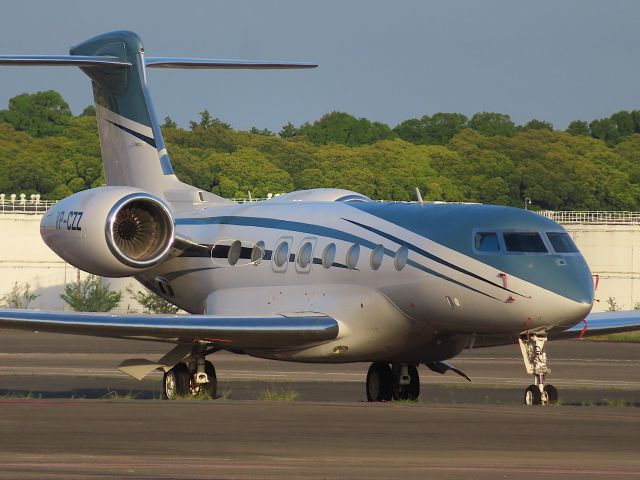 Gulfstream Aerospace Gulfstream G650 (VP-CZZ) - Photo taken on May 25, 2023.