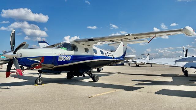 Eclipse 500 (D-EXTA) - Quite an interesting looking German registered aircraft. This is an Extra EA-500 @ KOSH during AirVenture ‘22. 7/27/22. 