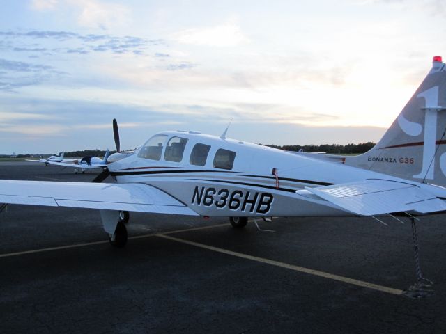 Beechcraft Bonanza (36) (N636HB) - At Ramp 66.