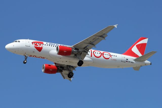 Airbus A320 (OK-HEU) - 05/08/2023:br /100 years of aviation livery.br /Flight LCA > TLV on final to rwy 30.